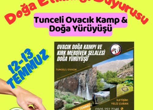 Tunceli Ovacık Kamp & Doğa Yürüyüşü