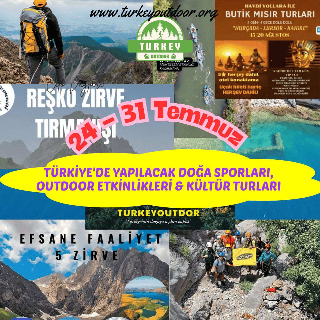 Türkiye'de Yapılacak Doğa Sporları, Outdoor Etkinlikleri & Kültür Turları