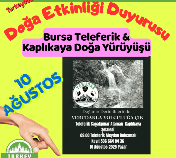 Bursa Teleferik Zeyniler & Kaplıkaya Doğa Yürüyüşü