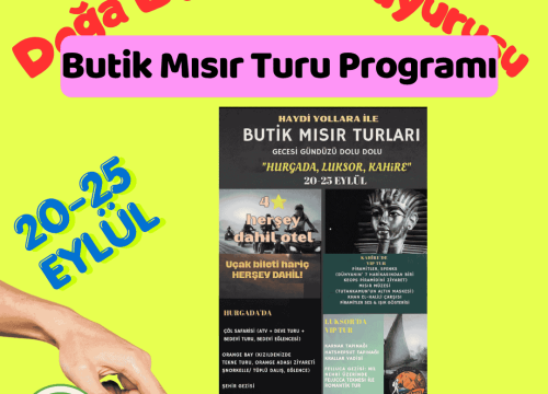 Butik Mısır Turu Programı (Eylül)