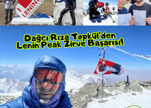Bursa’lı Dağcı Rıza Topkül’den Lenin Peak Zirve Başarısı!