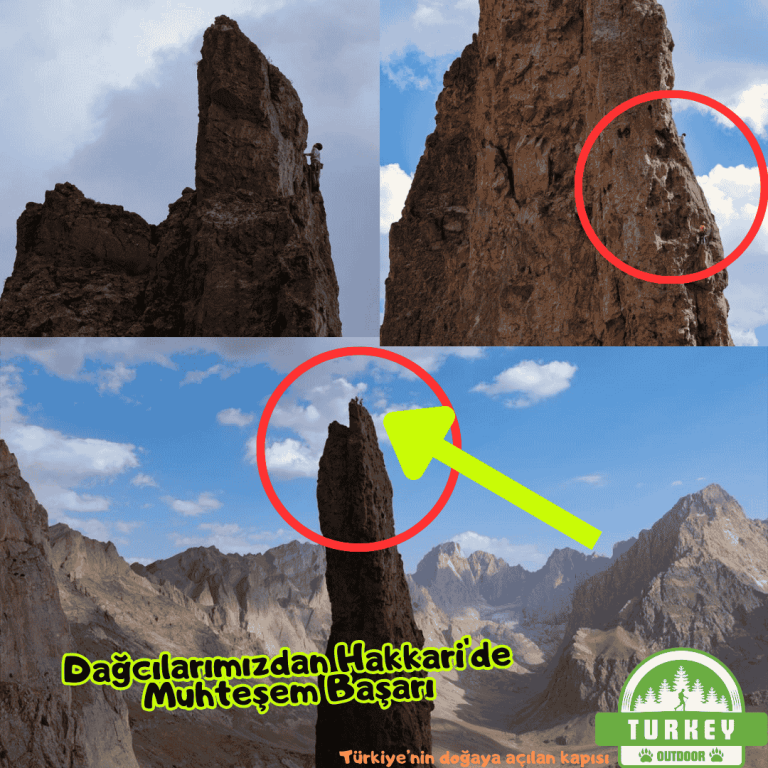 Dağcılarımızdan Hakkaride Muhteşem Tırmanış
