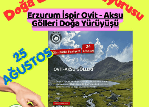 Erzurum İspir Ovit-Aksu Gölleri Doğa Yürüyüşü