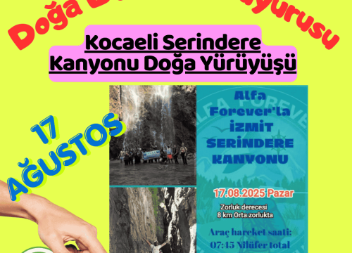 Kocaeli Serindere Kanyonu Doğa Yürüyüşü