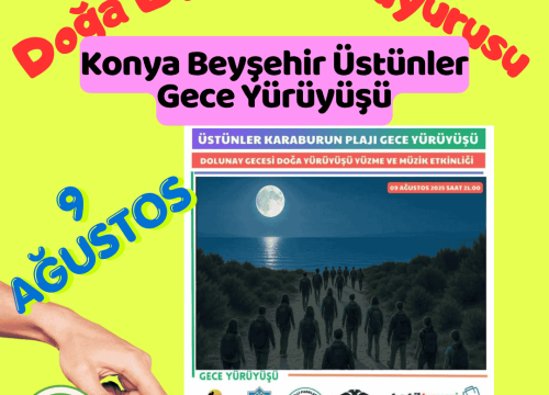 Konya Beyşehir Üstünler Gece Yürüyüşü