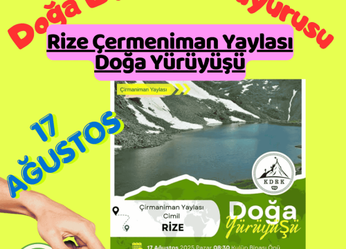 Rize Çermeniman Yaylası Doğa Yürüyüşü