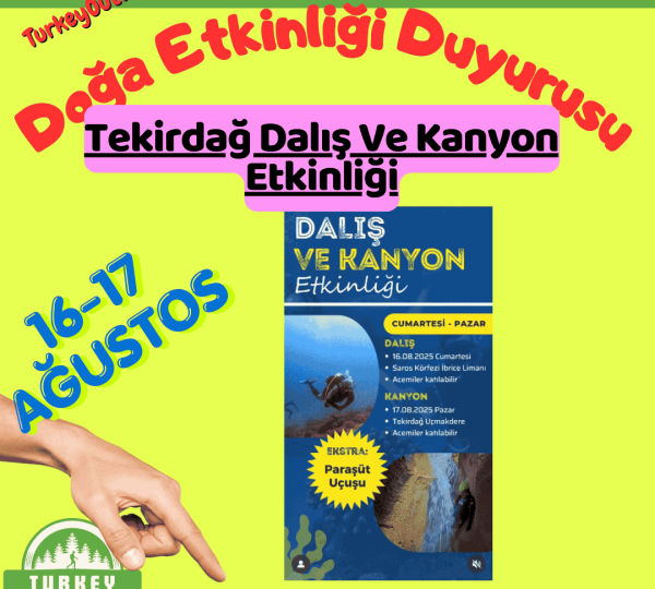 Tekirdağ Dalış Ve Kanyon Etkinliği